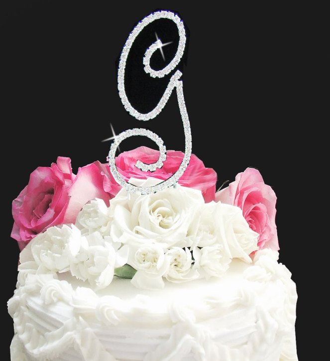 monogrammed-wedding-cake-toppers-initials